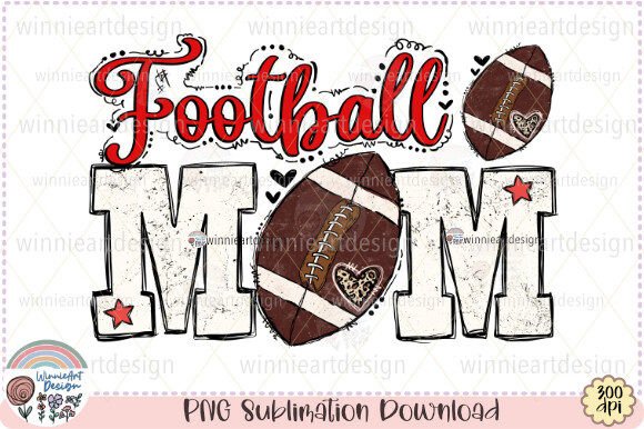 Download Football Mom Retro Sublimation Grunge - Football mom Collection