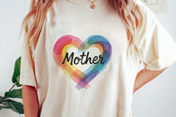 Download Mother Watercolor Rainbow Heart Png - Watercolor rainbow heart Collection