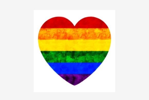 Download Watercolor Rainbow Heart - Watercolor rainbow heart Collection