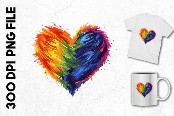 Download Watercolor Rainbow Heart - Watercolor rainbow heart Collection