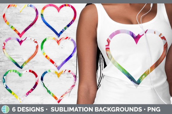Download Watercolor Rainbow Heart Frame Clipart | - Watercolor rainbow heart Collection